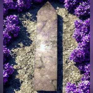 Purple Dolomite Natural Stone Tower | 5” Crystal Point | 227g